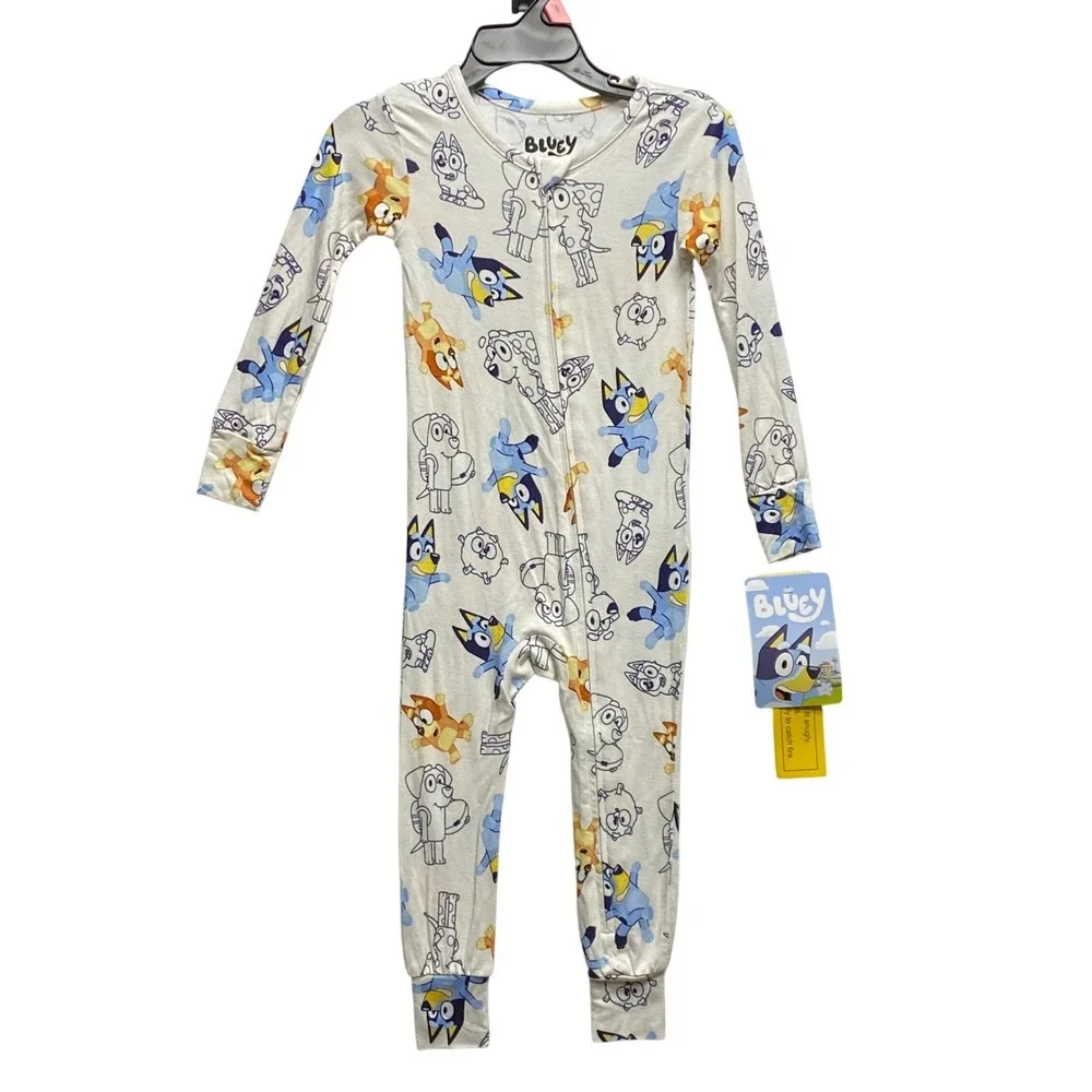Bluey Toddler Pajamas Footless Sleepers‎ 2T NWT